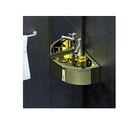 vidaXL Lavabo avec Trop-Plein Lave-Mains Vasque à Poser Monter Salle de Bain Intérieur Salle d'Eau Cabine de Toilette Maison Céramique Doré