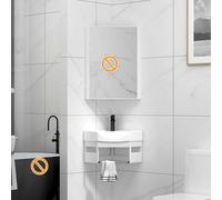 Lavabo d'angle mural triangulaire en céramique pour salle de bain et WC
