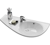 Lavabo d'angle pratique | Lavabo salle de bain | Lavabo suspendu avec trou pour robinetterie et trop-plein | Lavabo AVOCADO 85 x 45 cm droite gauche RAVAK (Gauche)