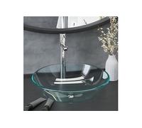 Lavabo de Bain avec Robinet et Drain à Poussoir Vasque à Poser de Toilette Lave-mains de Salle de Bain Lavabo de 3098439