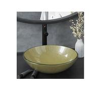 Lavabo de Bain avec Robinet et Drain à Poussoir Vasque à Poser de Toilette Lave-mains de Salle de Bain Lavabo de 3098460
