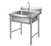 Lavabo de cuisine en acier inoxydable, évier de cuisine, évier sur pied en acier inoxydable, cuisine intérieure extérieure, salle de bain, bassin de jardin, restaurant, bar, poste de travail commerci