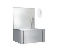 vidaXL Lave-mains 51114 à poser avec robinet et distributeur de savon pour cuisine atelier