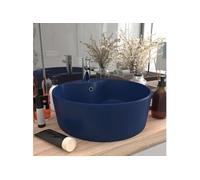 Lavabo de Luxe avec Trop-plein Vasque à Poser de Toilette Lave-mains de Salle de Bain Salle Cosmétique Maison Bleu 147034