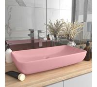 Lavabo de Luxe Rectangulaire Vasque à Poser de Toilette Lave-mains de Salle de Bain Salle de Cosmétiques Maison Blanc 146954