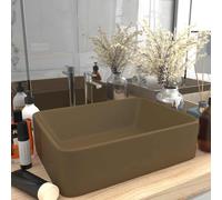 Lavabo de Luxe Rose Mat Céramique Vasque Lave-mains de Salle de Bain vidaXL