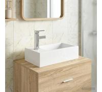 Lavabo de salle de bain avec robinet et évacuation Céramique bains vidaXL vidaXL