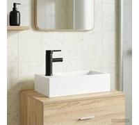 vidaXL Lavabo de salle de bains Chrome 45,5 x 25,5 x 13 cm métal