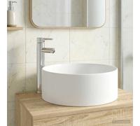 Lavabo de salle de bain avec robinet et évacuation Céramique Équipement vidaXL v