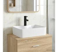 Lavabo de salle de bain avec robinet et évacuation Céramique Équipement vidaXL v