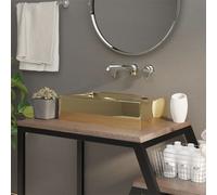 Lavabo de Salle de Bain avec Trop-plein Céramique Gris Foncé Lave-mains vidaXL