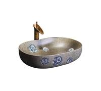Lavabo de salle de bain Lavabo de salle bain rétro petite taille, style Home Art (robinet et bonde inclus) Comptoir moderne
