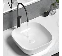Lavabo de salle de bain, mini-vasque de salle de bain en céramique, lavabo simple, facile à installer et à nettoyer, lavabo pour hôtel, balcon, bar, appartement, restaurant, art créatif (