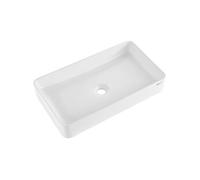 Lavabo de salle de bain vasque à poser en céramique blanche 609 x 351 mm