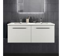 Lavabo Double Ideal Standard i.life B 1 trou, avec trop-plein 121x515x180mm Blanc Ideal +