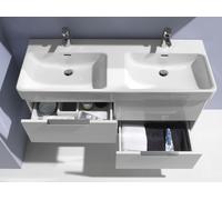 Lavabo Double Laufen PRO S 1 trou, trop-plein 1200x175x465mm Blanc
