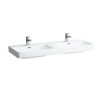 Lavabo Double Laufen PRO S 3 trous, trop-plein 1300x175x465mm Blanc