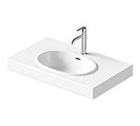 Duravit Balcoon lavabo, 1 trou pour robinet, avec trop-plein, largeur 800mm, 241280AA00, Couleur: Blanc brillant
