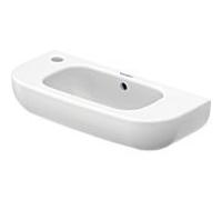 Duravit D-Code lavabo 0706500009 50 x 22 cm, trou pour robinet à gauche, Weiß Hochglanz