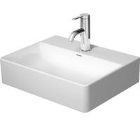 Duravit DuraSquare lave-mains 07324500791 blanc wondergliss, 45x35cm, sans trou pour le robinet, poli