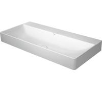 Lavabo Duravit DuraSquare, lavabo meuble 100x 47cm, sans trou pour robinet, sans trop-plein, avec banc à trou pour robinet,, 23531000701, Couleur: Blanc avec Wondergliss
