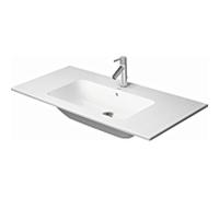 Duravit Me by Starck lavabo 23361000001 103 x 49 cm, avec trou pour robinet, trop-plein, banc pour trou pour robinet, blanc WonderGliss