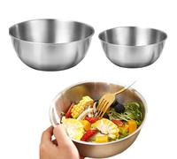 Lavabo en acier inoxydable résistant au lave-vaisselle | Bol à salade de qualité alimentaire pour laver les légumes, pétrir la pâte, battre les œufs, la salade