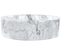 Lavabo d 40 cm effet marbre blanc MANIS