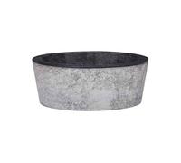 Lavabo en marbre noir - - Ø40x15 cm - Forme ronde - Intérieur