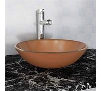 Lavabo Verre trempé 42 cm Marron