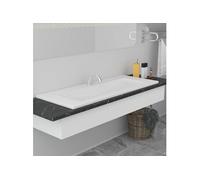 Lavabo encastré 101 x 39,5 x 18,5 cm Céramique Blanc