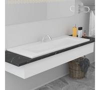 Lavabo encastré 101 x 39,5 x 18,5 cm Céramique Blanc