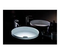 Lavabo encastré Alape EB KE400 2025503000 Ø 40 x 11,4 cm, blanc, sans trou de robinetterie ni trop-plein