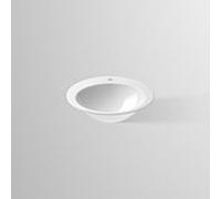 Lavabo encastré Alape EB O600H 2104100000 600 x 500 mm, avec trou de robinetterie, sans trop-plein