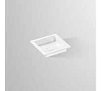 Lavabo encastré Alape EB.Q450 2302000000 450 x 450 mm, blanc, sans perçage pour robinetterie ni trop-plein