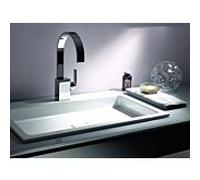 Lavabo encastré Alape EB.RE700H 2208000000 700 x 460 mm, blanc, avec trou de robinetterie, sans trop-plein