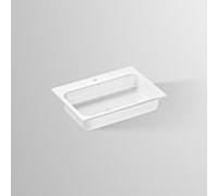 Lavabo encastré Alape EB SR650H 2219800000 650 x 472 mm, blanc, avec trou de robinetterie, sans trop-plein