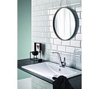 Lavabo encastré Alape EBR800H 2204200000 80 x 50 cm, blanc, avec trou de robinetterie et trop-plein