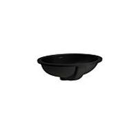 Lavabo encastré Laufen SAVOY H8189437161551 44,6 x 36,2 cm, à poser sous plan, ovale, avec trop-plein, fond émaillé, noir mat