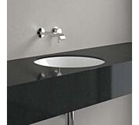 Lavabo encastré Villeroy & Boch Architectura 5A7546R1 400 x 400 x 175 mm, céramique Alpine White CeramicPlus, sans trop-plein, extérieur non émaillé