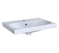 Lavabo Geberit Acanto, 1 trou de robinetterie, avec trop-plein, décharge racc...