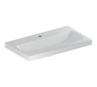 Lavabo Geberit Icon Light 75x42x17cm 1 vasque 1 trou de robinet Centre sans trop-plein céramique blanc brillant 501.842.00.5