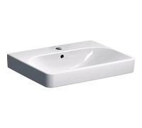 Lavabo Geberit Smyle Square avec trou de robinet et trop-plein 60x48x16.5cm blanc 500.229.01.1