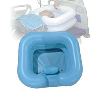 Lavabo Gonflable Portable Pour Chevet,Bac Lavage Cheveux Domicile Avec Pompe À Air,Bac À Shampoing,Lave-Tête Domicile Pour Personnes Âgées Enfants Femmes Enceintes,Soins Au Chevet Du Patient A