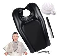 Lavabo gonflable pour cheveux - de shampooing gonflable en PVC avec châle imperméable, pince à cheveux et peignes | Appuie-tête portable pour personnes âgées, forcés au lit
