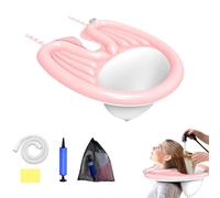 Lavabo gonflable pour personnes alitées, en PVC, avec tuyau de vidange et sac de rangement, pour personnes âgées, handicapées et femmes enceintes