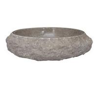 Lavabo Gris Ø40x12 cm Marbre gris G