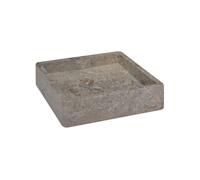 vidaXL Lavabo Gris 40x40x10 cm Marbre