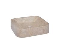 vidaXL Lavabo Gris 40x40x10 cm Marbre