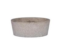 Lavabo Gris en Marbre - - Ø40x15 cm - Fait Main - Robuste et Facile à Nettoyer